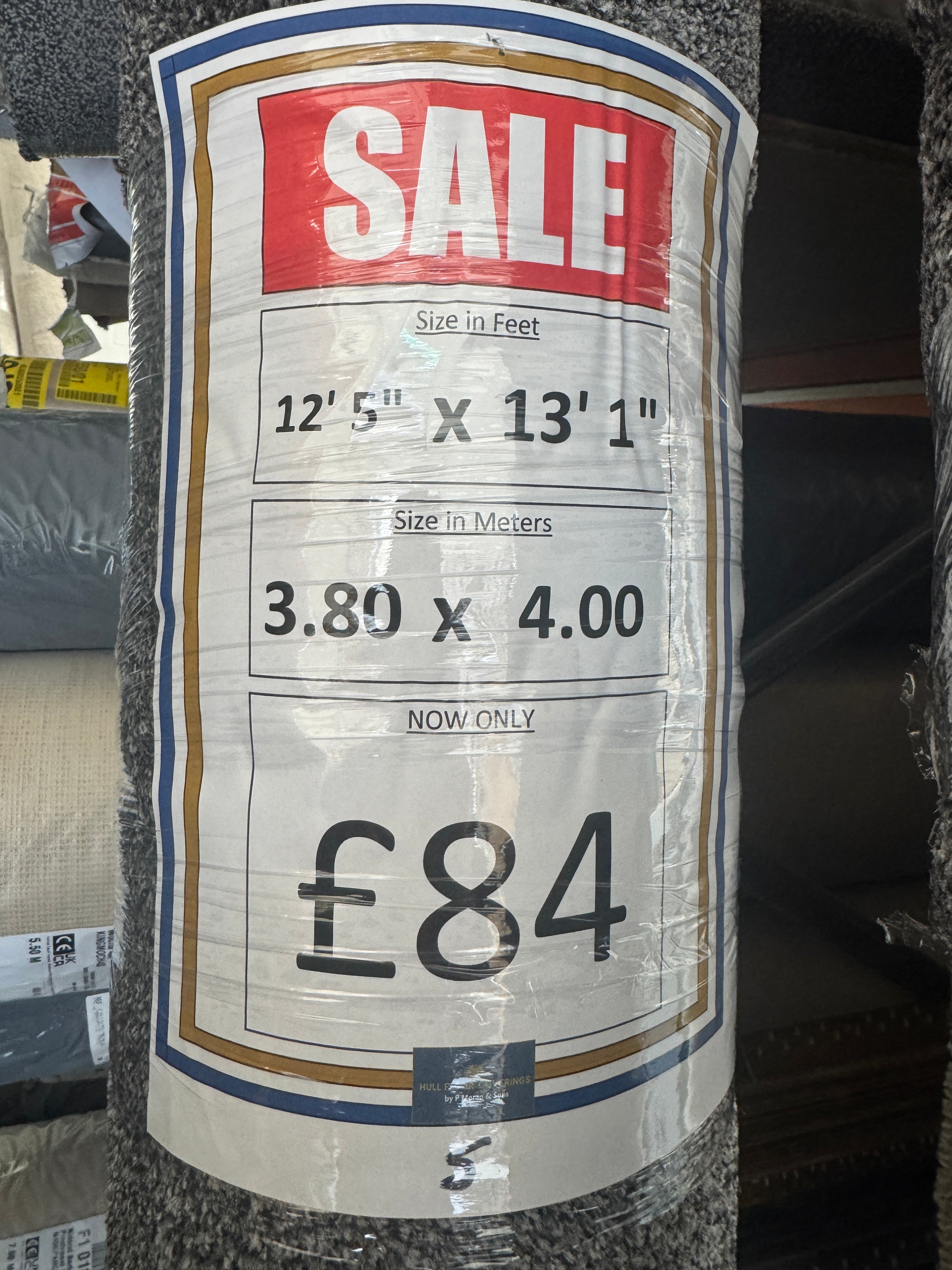 (C05) 3.8 x 4m (12'5"x13'1") Capet Remnant