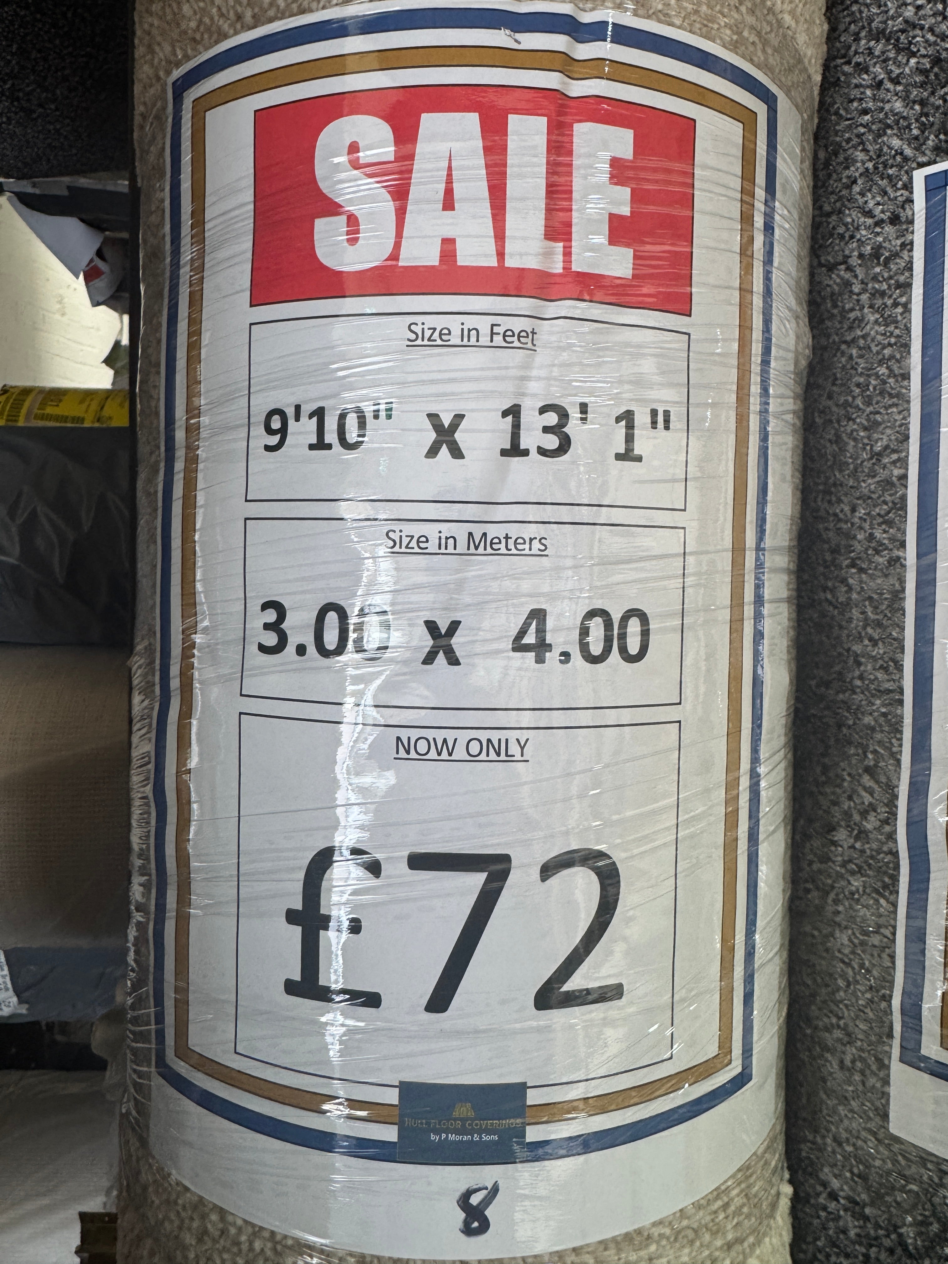 (C08) 3 x 4m (9'10"x13'1") Capet Remnant