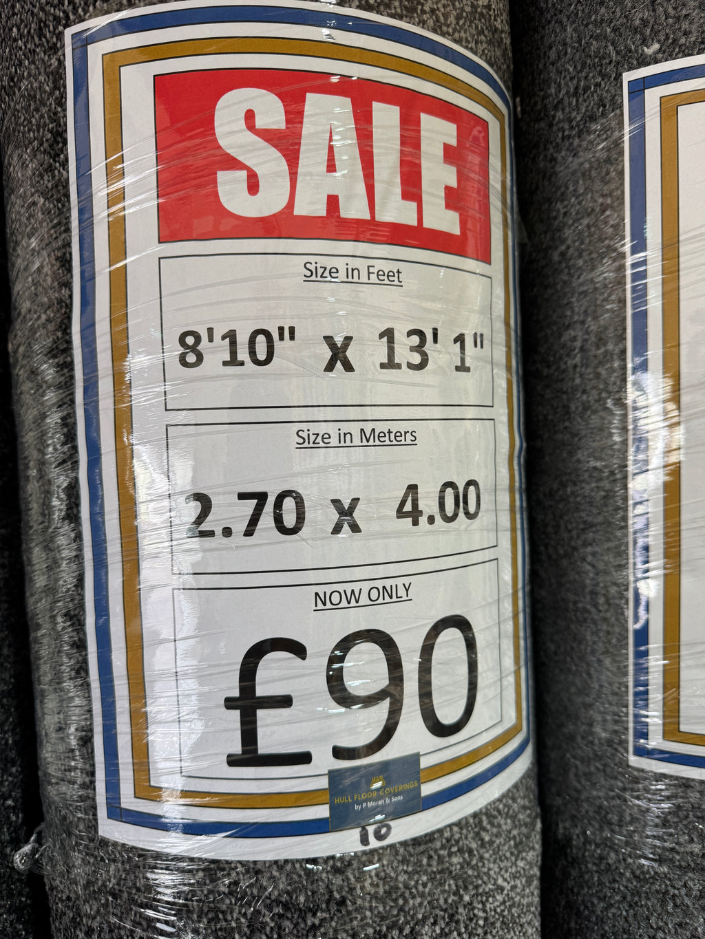 (C10) 2.7 x 4m (8'10"x13'1") Capet Remnant