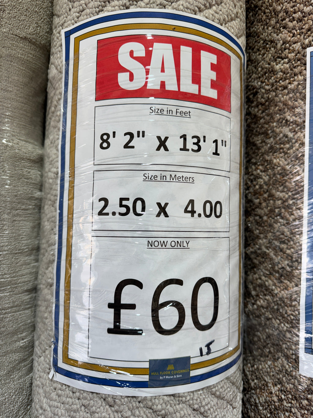 (C15) 2.5 x 4m (8'2"x13'1") Capet Remnant