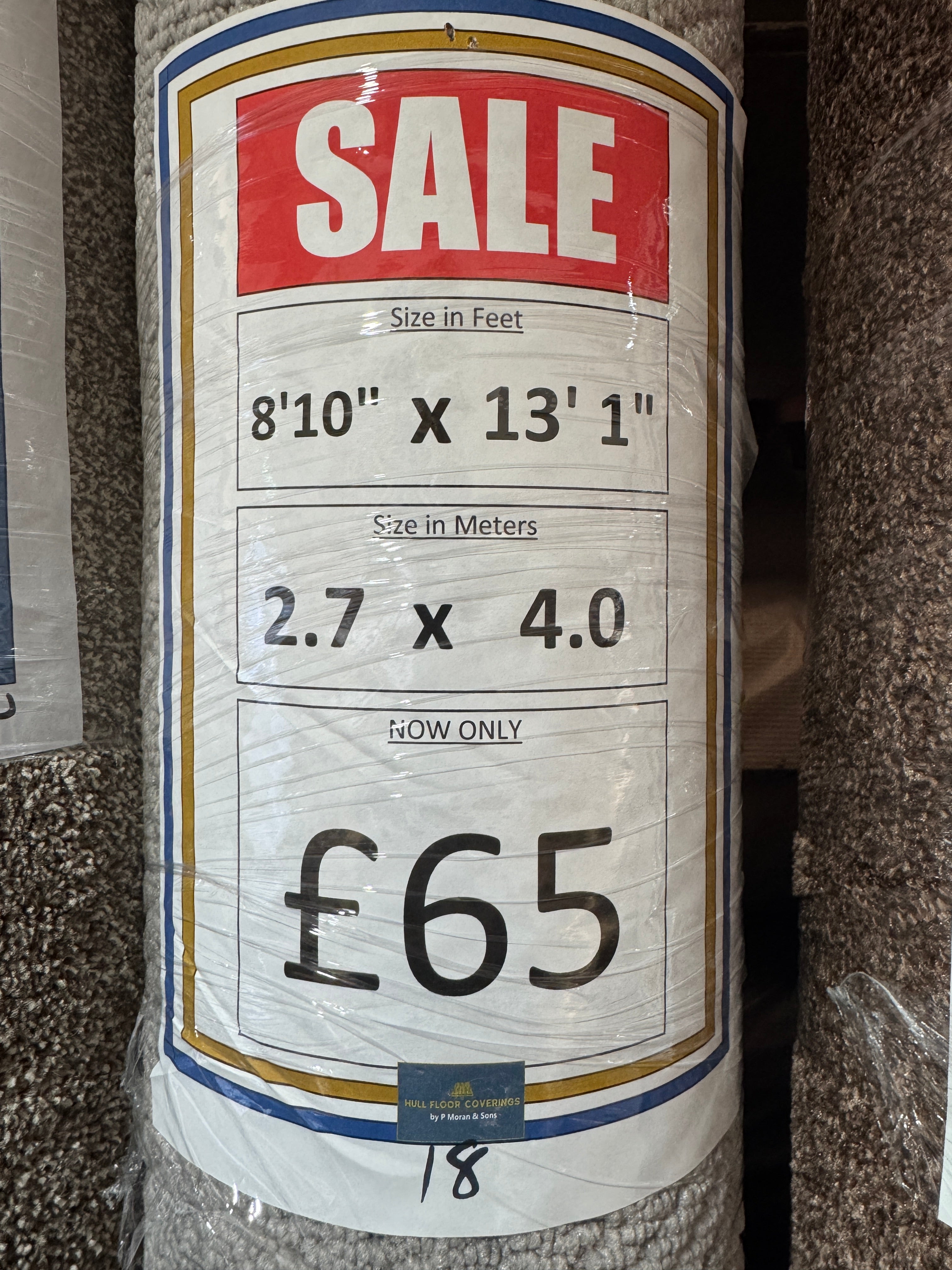 (C18) 2.7 x 4m (8'10"x13'1") Capet Remnant