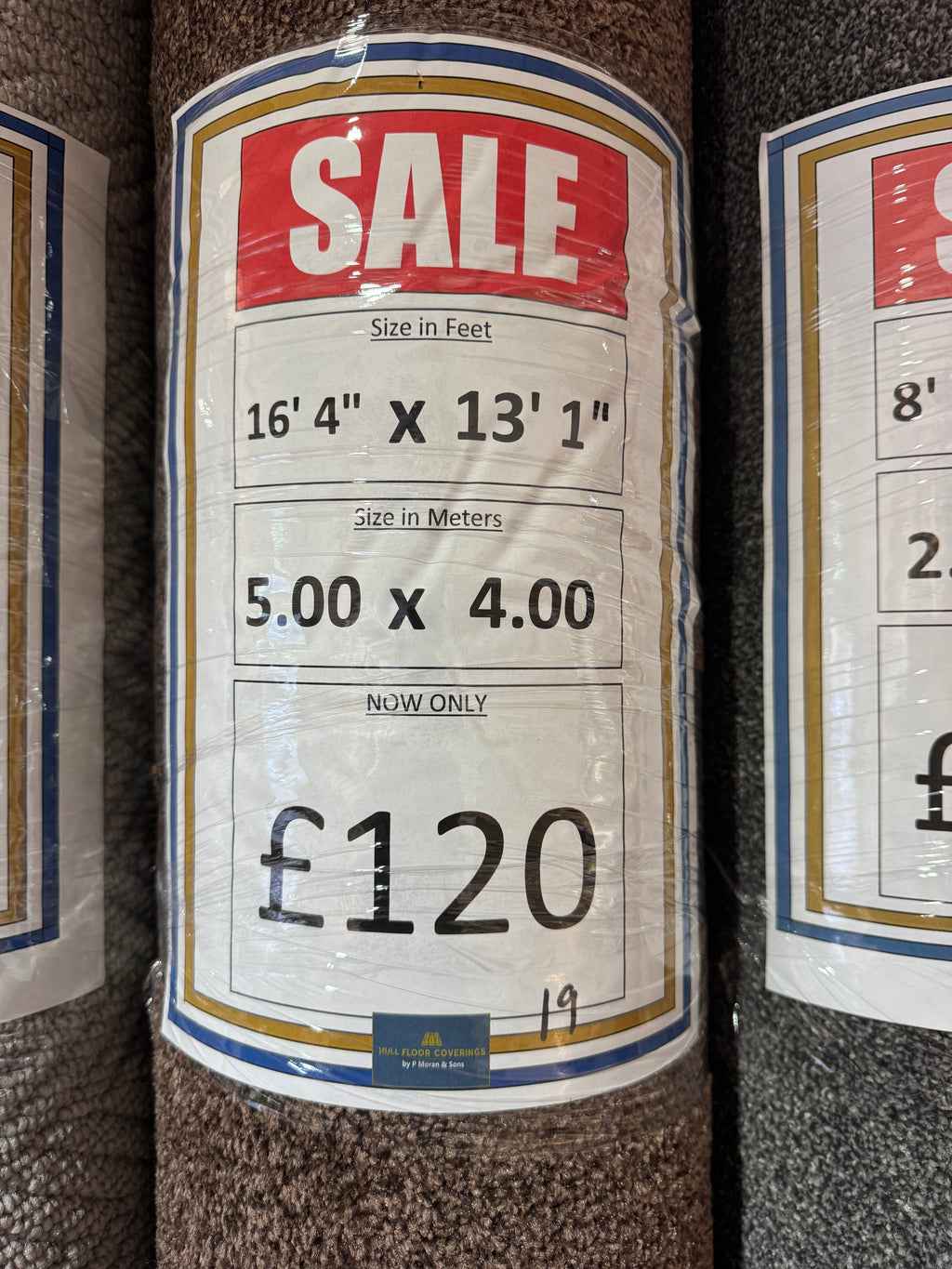 (C19) 5 x 4m (16'4"x13'1") Capet Remnant